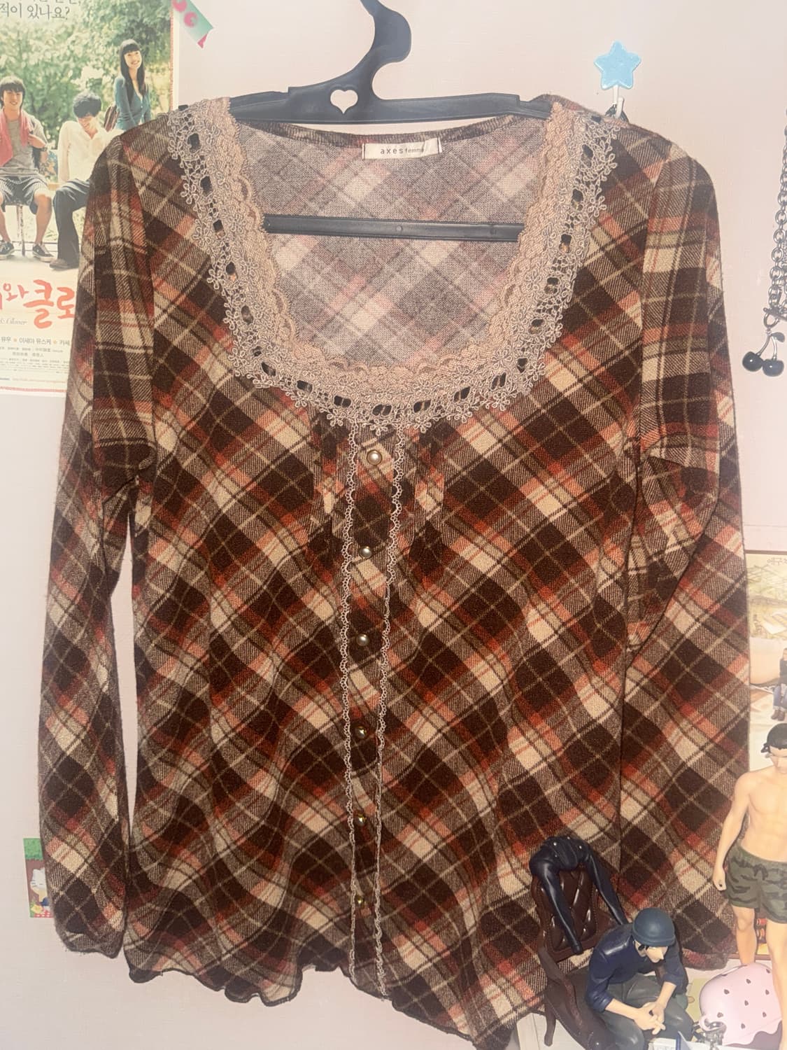 엑시즈팜 라떼갸루 상의 블라우스 상품이미지2