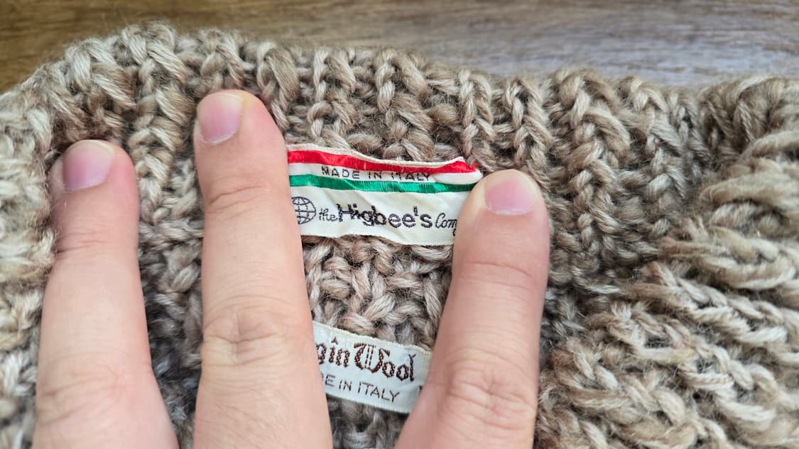 Virgin Wool 100% Italy Knit M size 상품이미지4