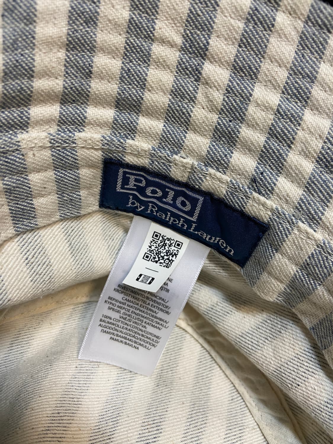 폴로 랄프 로렌 BUCKET HAT STRIPE BLUE X/XL 상품이미지2