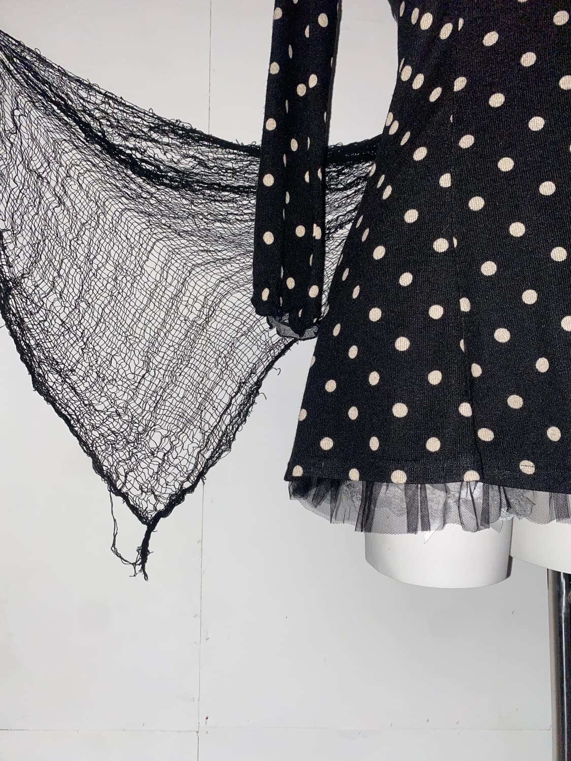 트랄랄라 도트 로걀 공겜여주 원피스 ໒꒱ 상품이미지6