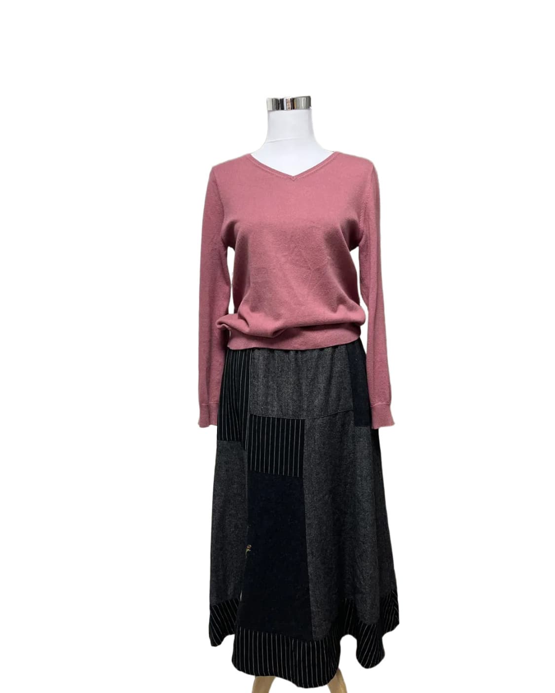 Patch&stitch wool skirt 상품이미지6