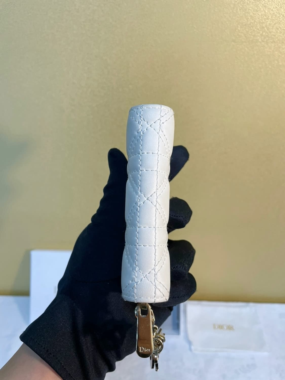 디올 라떼 화이트 레이디 하트 보야저 스몰 지갑 상품이미지3