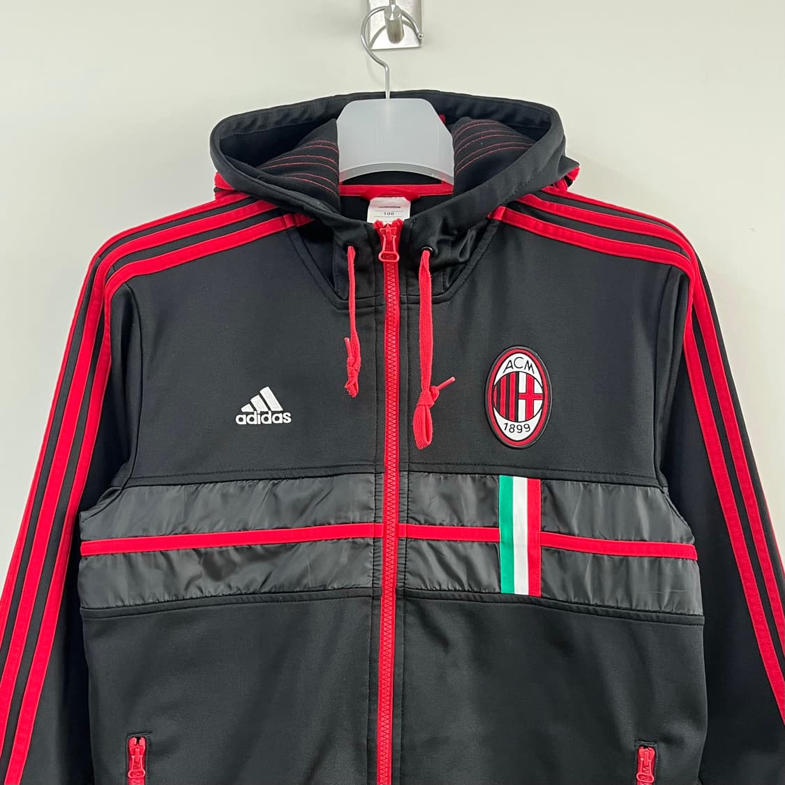 아디다스 12-13 AC밀란 앤섬 후드 트랙탑 져지 상품이미지4