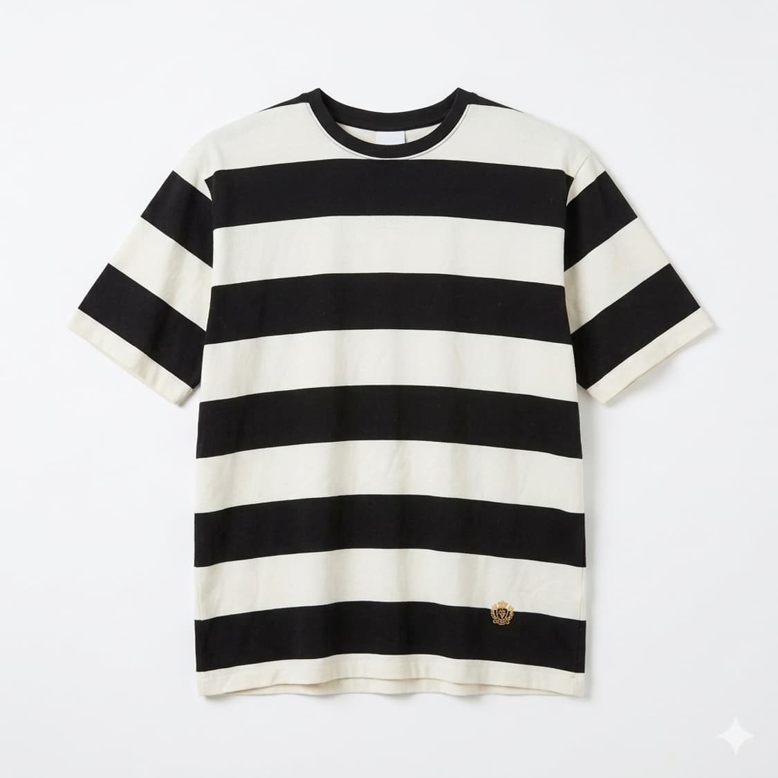 아웃스탠딩 스트라이프 티셔츠 L (블랙/화이트) 상품이미지1