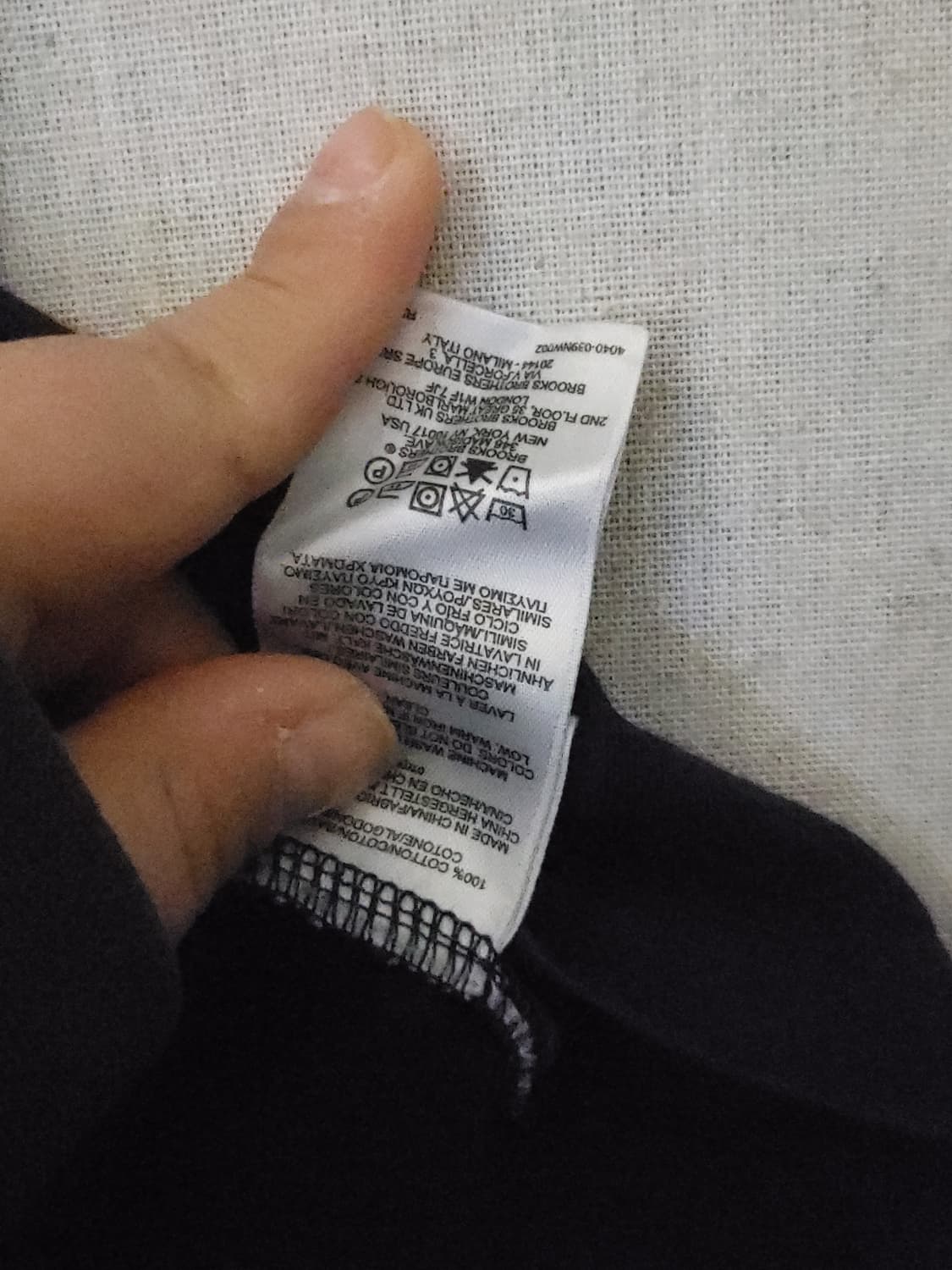 브룩스브라더스 포켓 반팔 티셔츠 네이비 L 상품이미지6