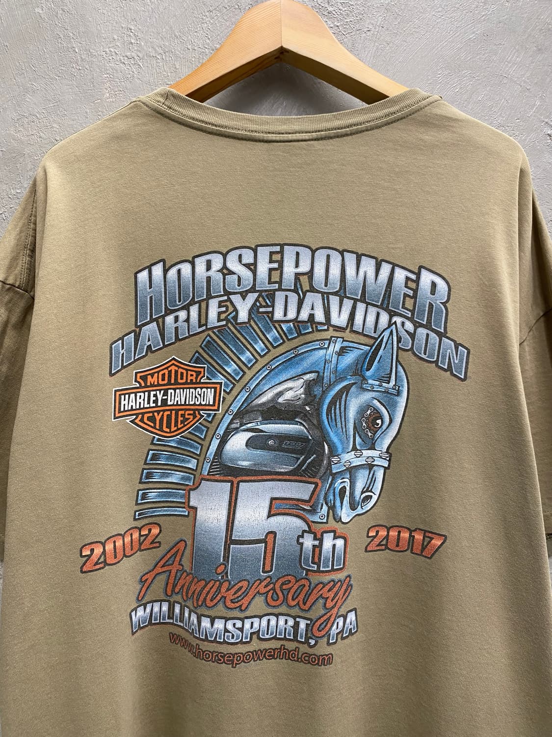 [XL] 할리 데이비슨 2017 빈티지 반팔 티셔츠 상품이미지7