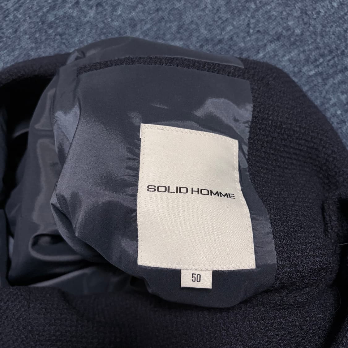 솔리드옴므 와플패턴 니트 자켓 상품이미지4