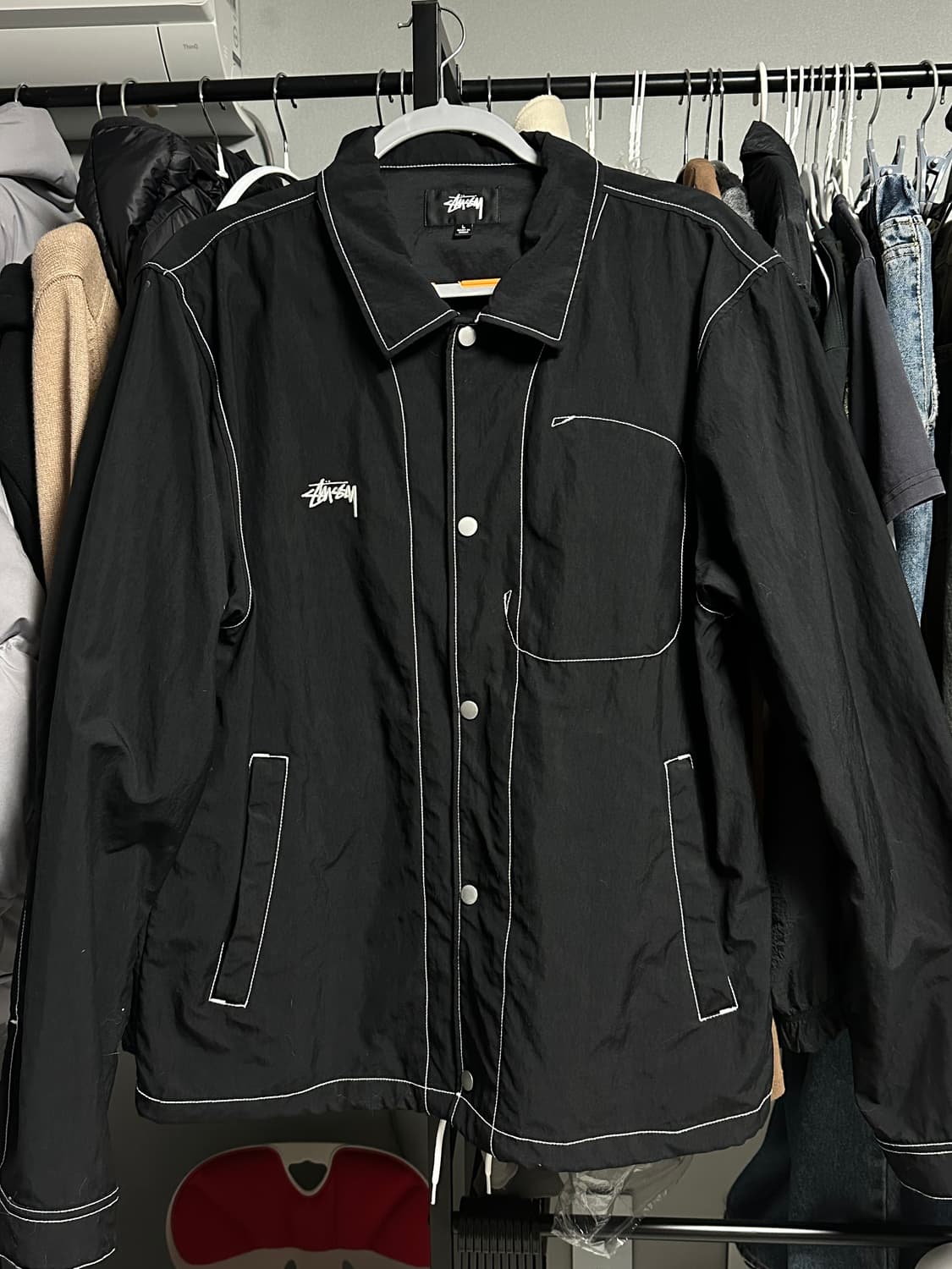 스투시 나일론 폴섬 나일론 자켓 블랙 상품이미지1