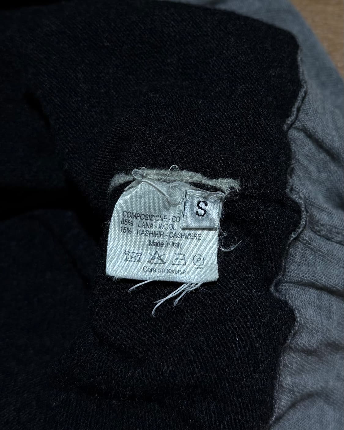 이브 생로랑 그레이 fw08 브이넥 레이어드 가디건 상품이미지8