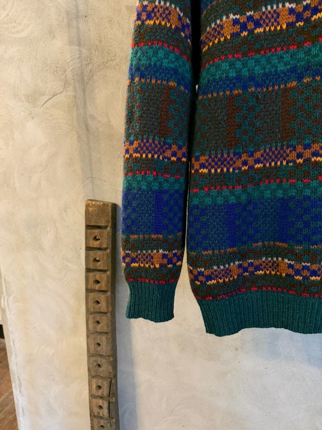 이태리 메이드 올드 베네통 램스울 니트 100 상품이미지4