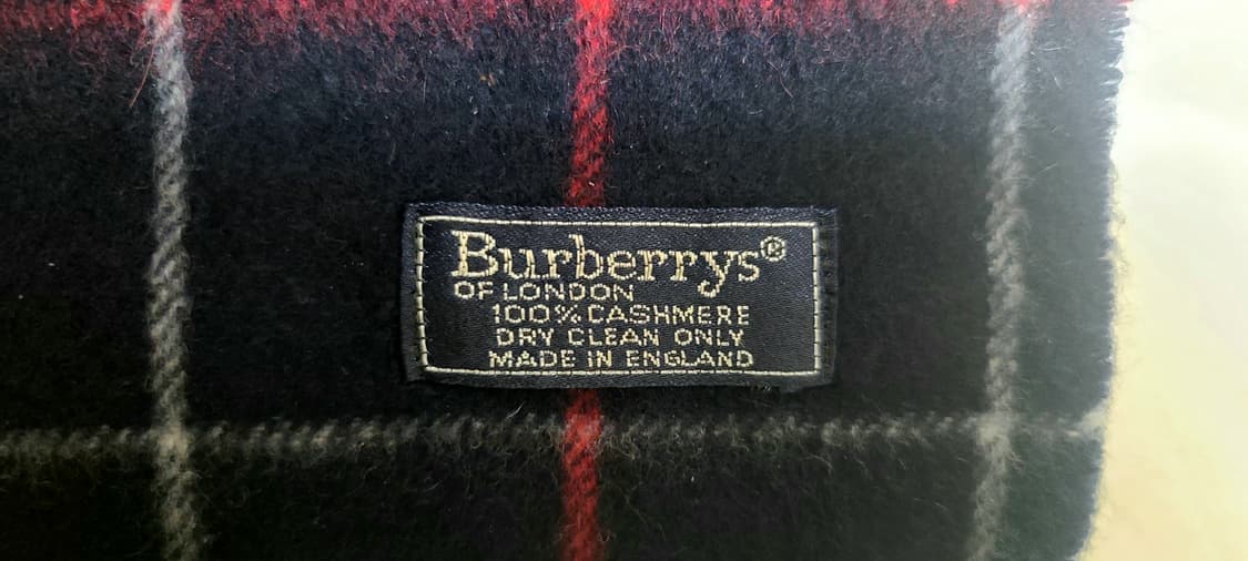 버버리 90s Burberrys 캐시미어 윈도우 체크 머플러 상품이미지7
