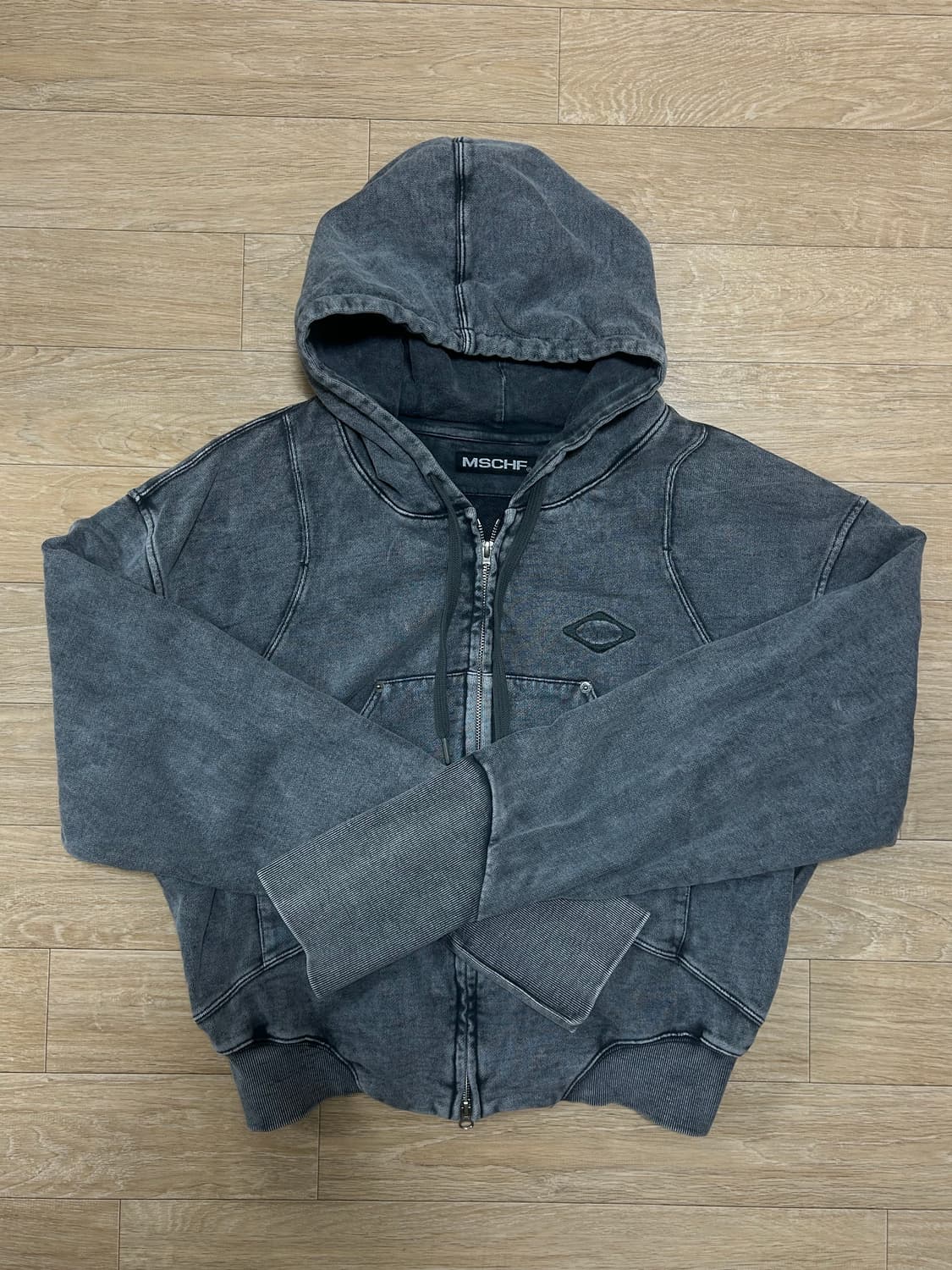 미스치프 BALLOON HOODIE_WASHED CHARCOAL 상품이미지2