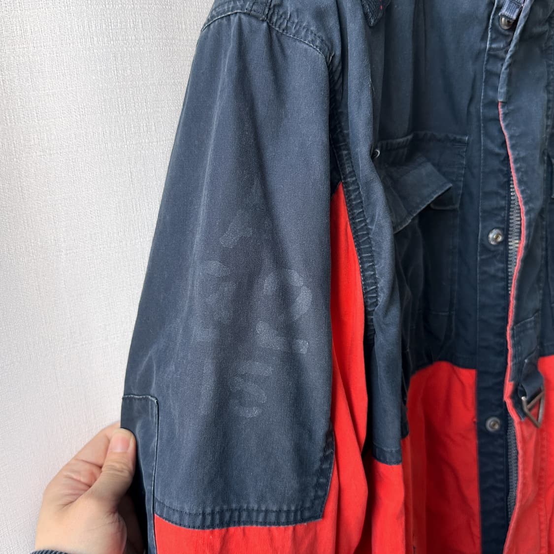 90s 폴로 랄프로렌 빈티지 레스큐 자켓 네이비 오렌지 XL 상품이미지4