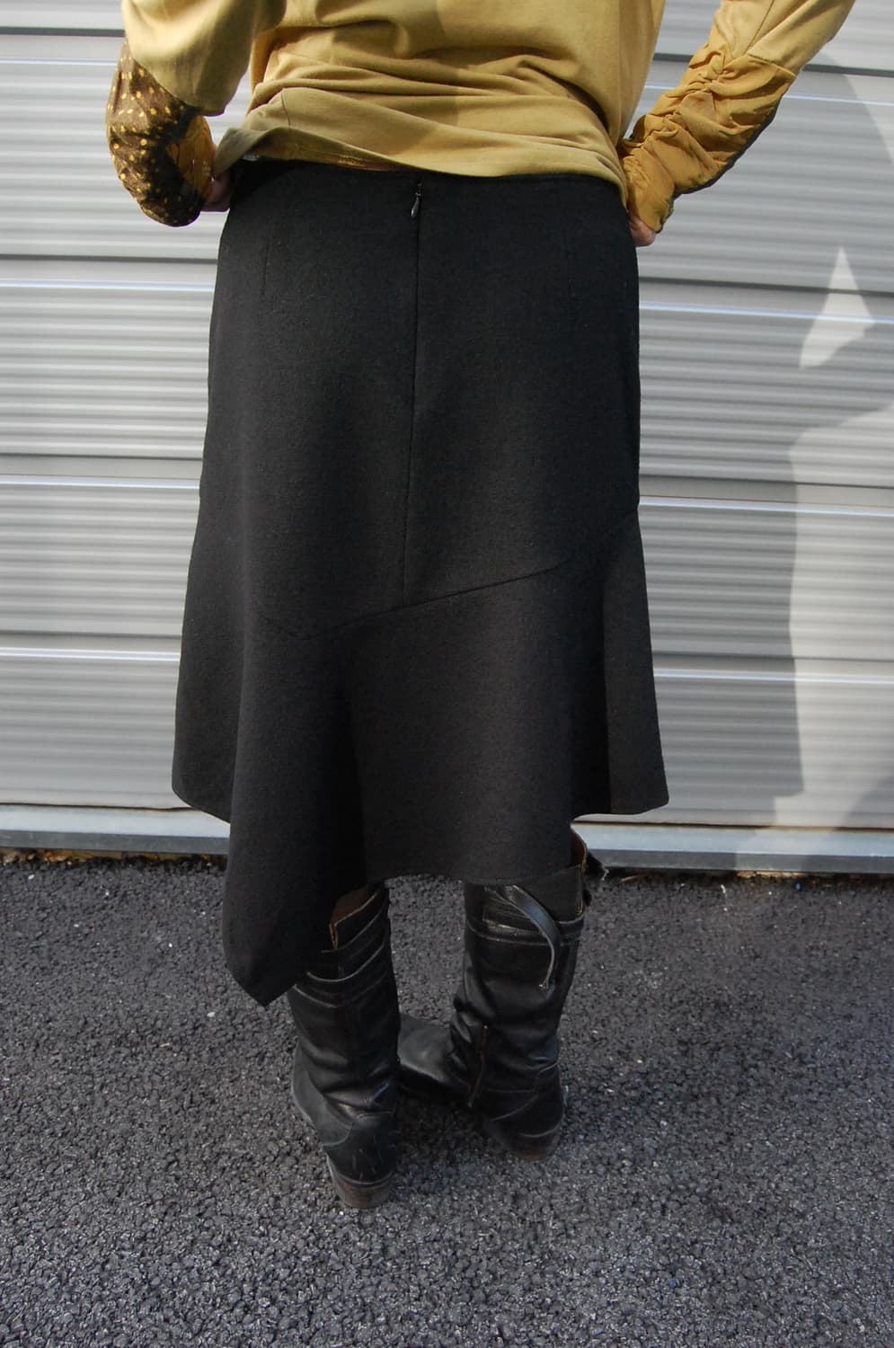 Coup de chance  unbalance wool skirt 상품이미지2