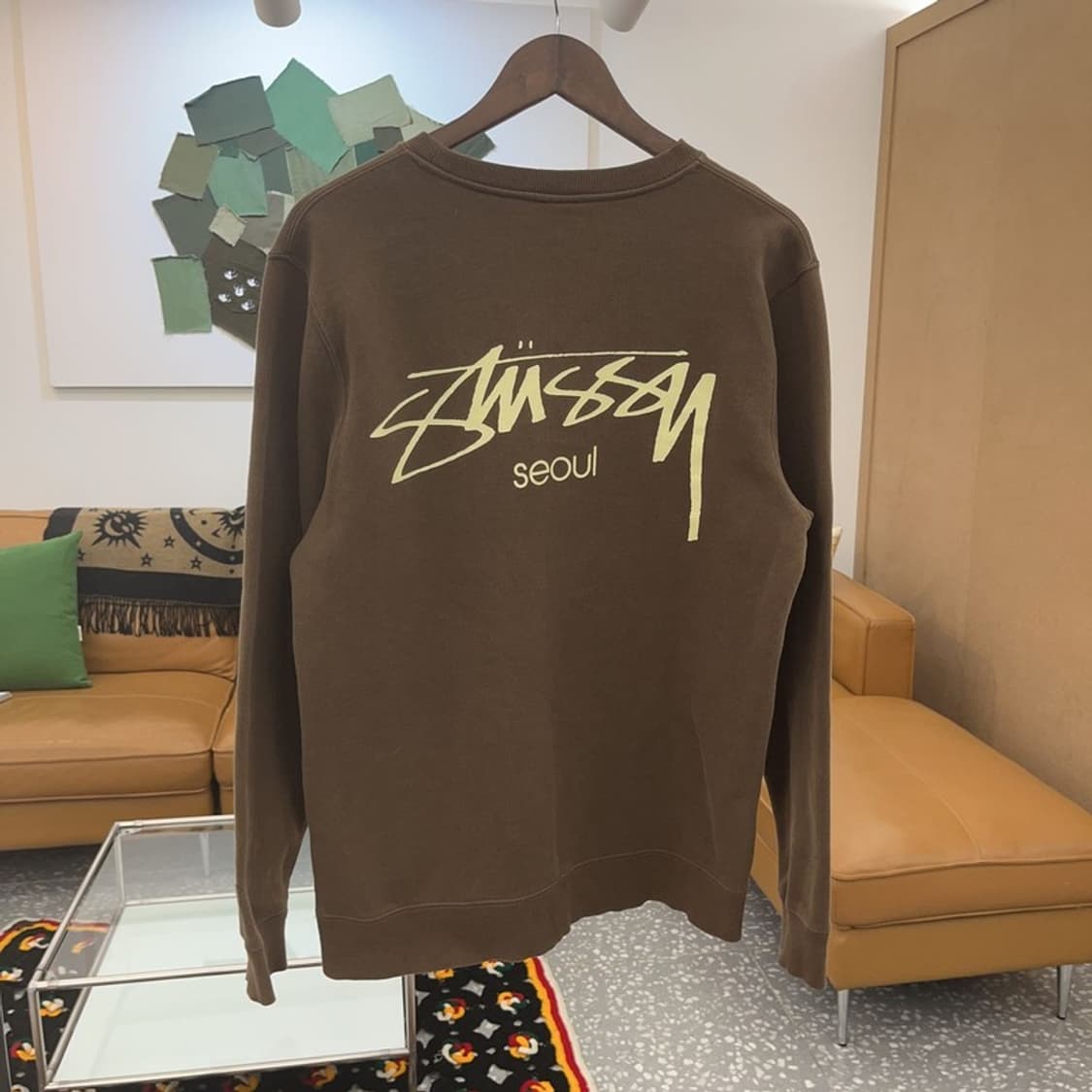 스투시 정품 서울 기모 스웻셔츠 맨투맨 95 C06393 상품이미지4