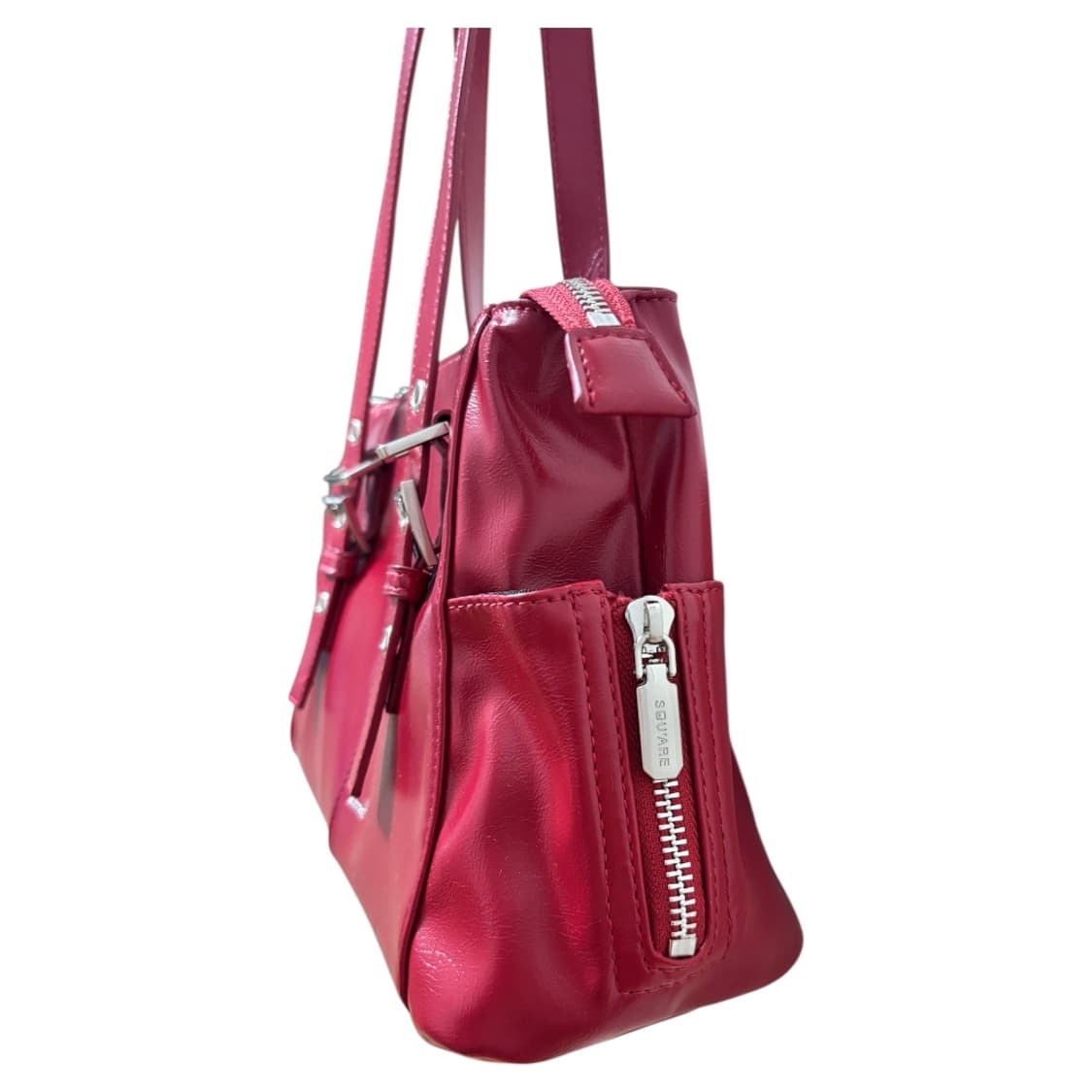 스퀘어라인 마리오 숄더백 크랙 레드 상품이미지4