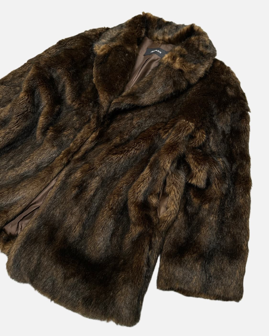 brown grunge fur jacket 상품이미지2