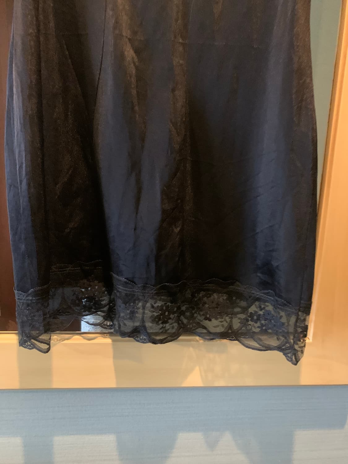 black mini lace slip 상품이미지3