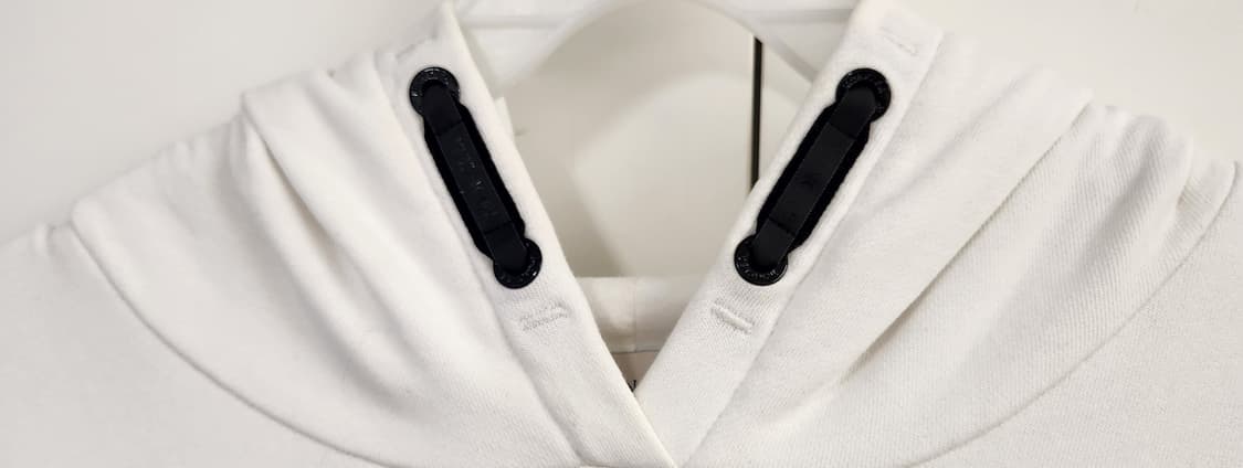 몽클레어 키즈 로고패치 크림화이트 백프릴 후드 원피스 14Y 상품이미지3