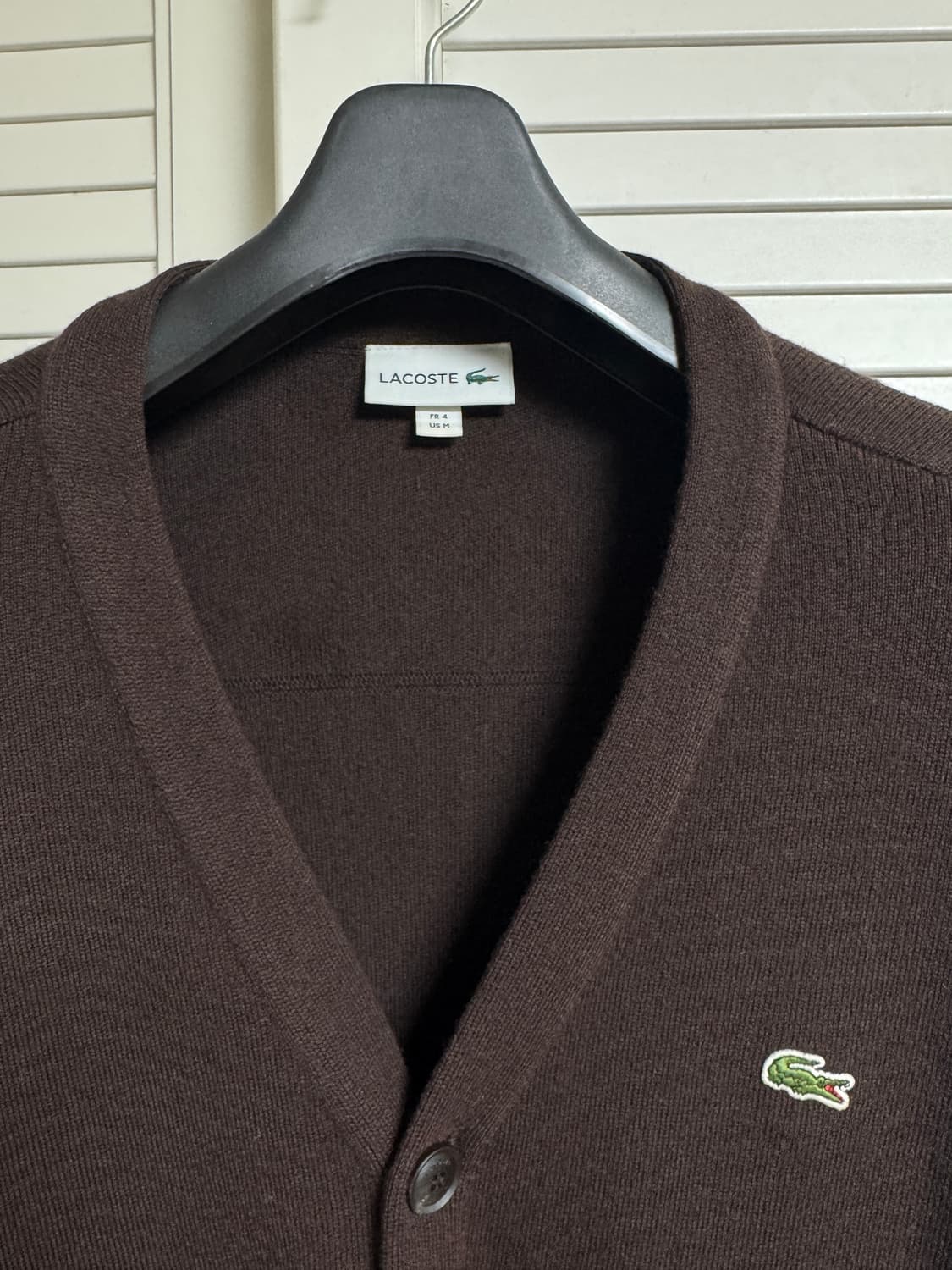 라코스테 방모 가디건 브라운 4 상품이미지2
