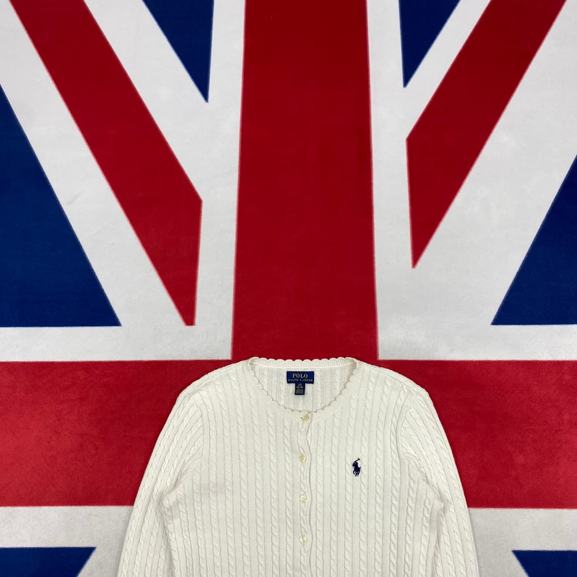 폴로 가디건 실측 여성 44 상품이미지2