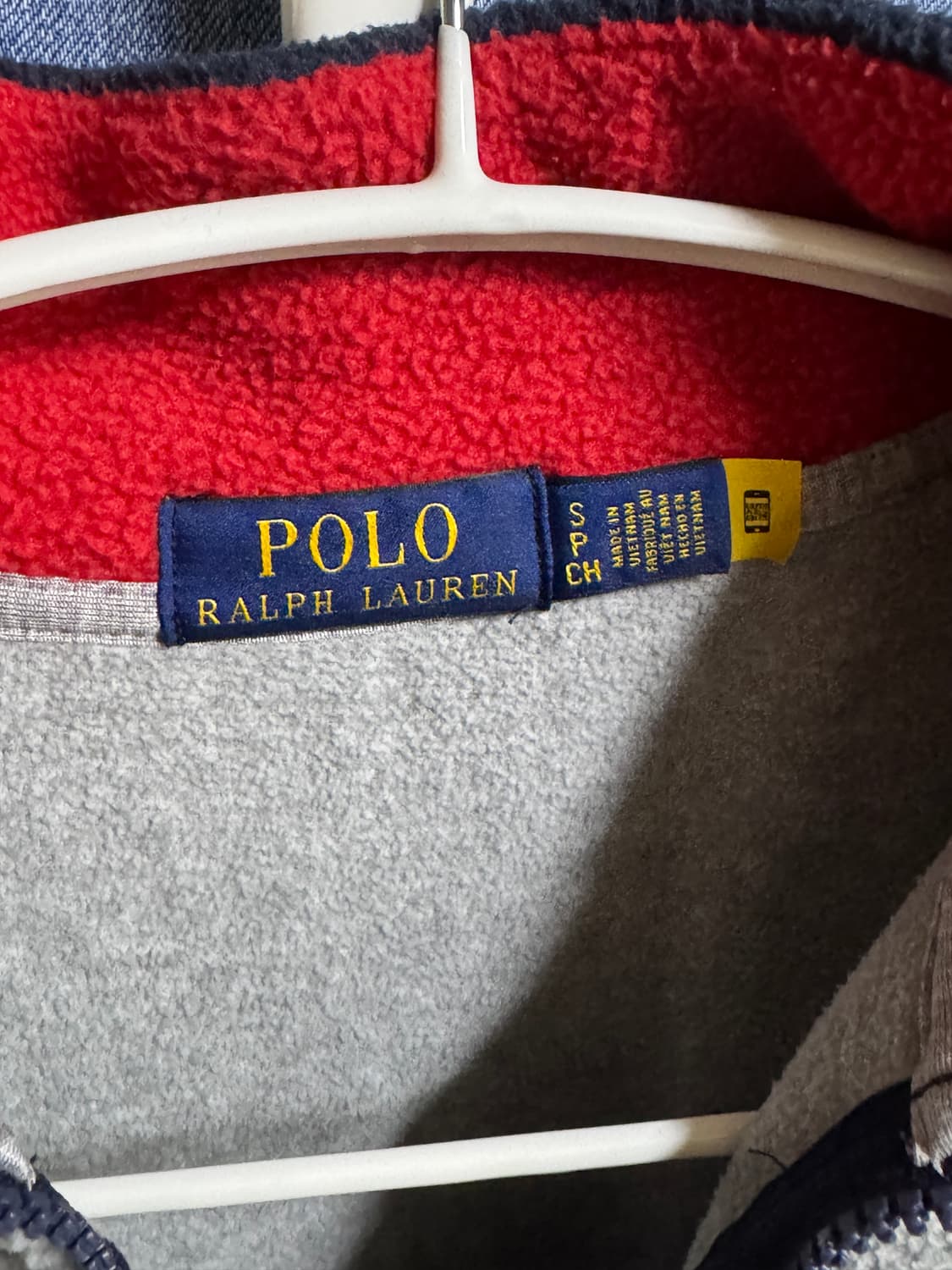 Polo 폴로 랄프로렌 성조기 하프집업 지켓 그레이 s 상품이미지4