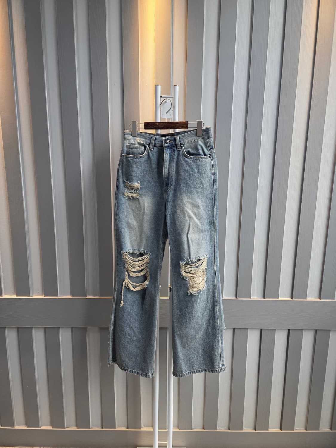 LEEY 찢청 데님 상품이미지1