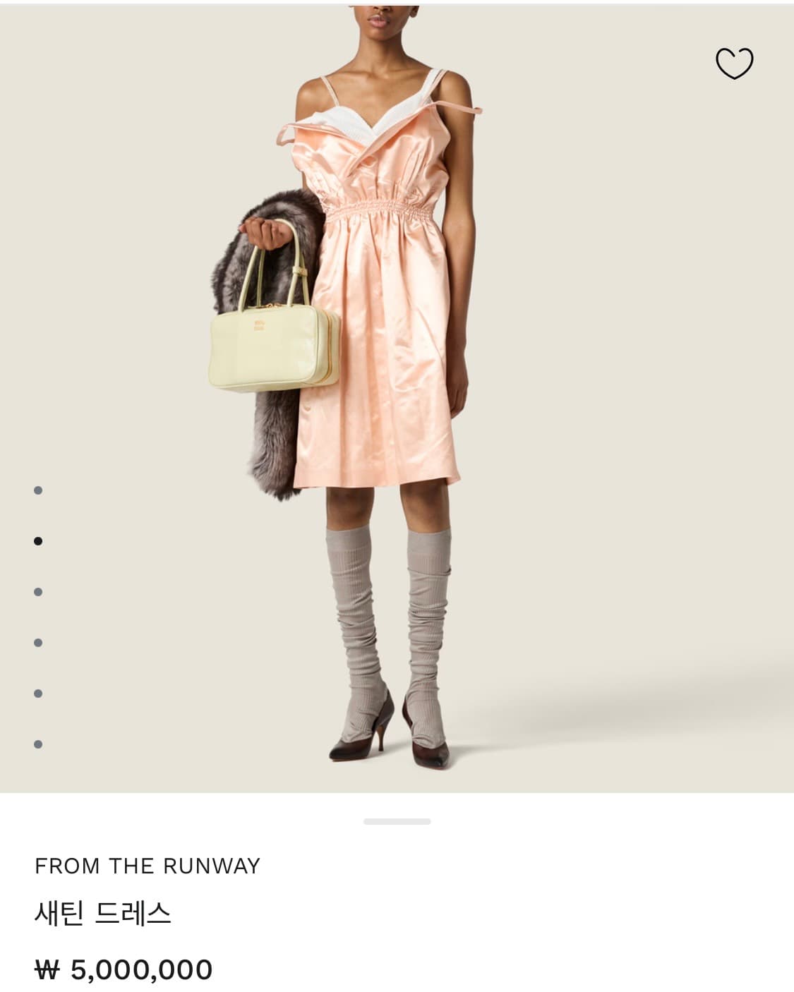 [미착용.거의새것] 미우미우 25 홀리데이에디션 새틴드레스 38 상품이미지1