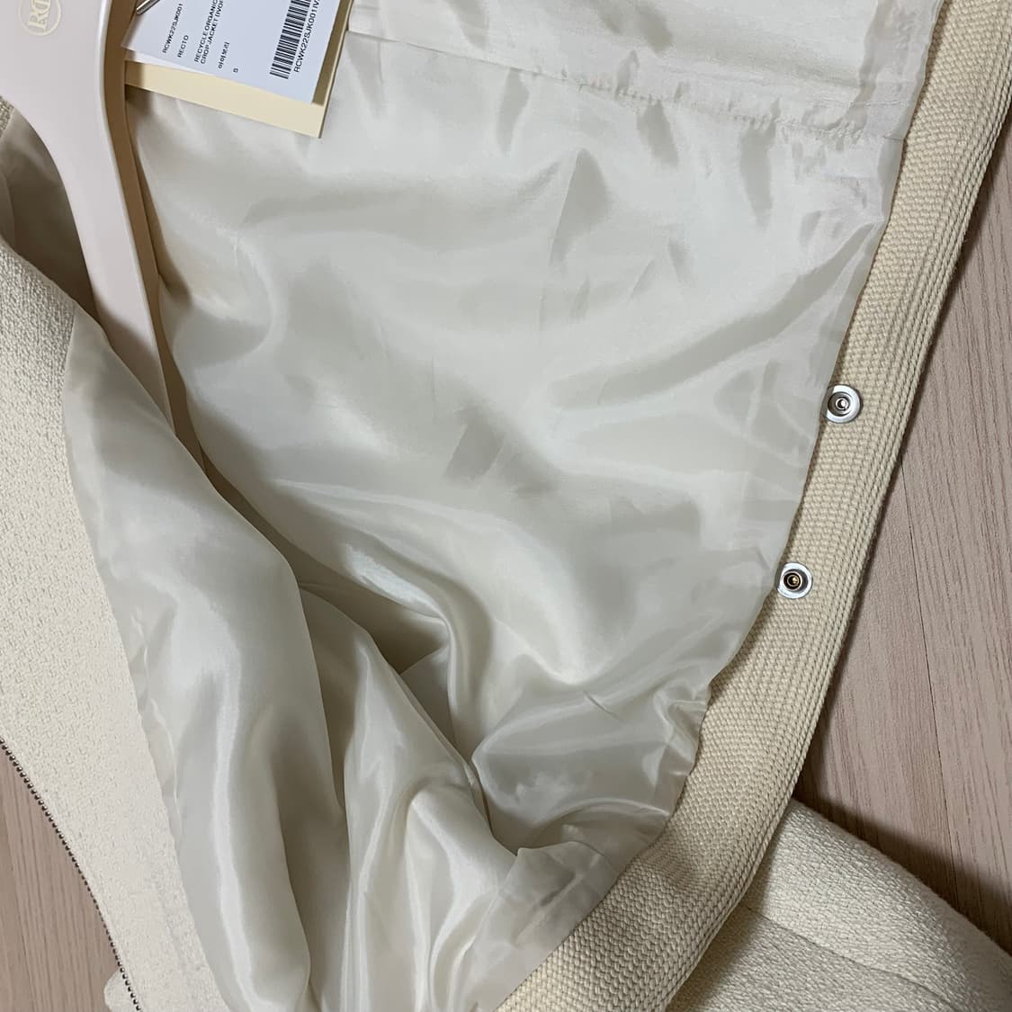 S)렉토 리사이클 오가닉 코튼 크롭 자켓 상품이미지5