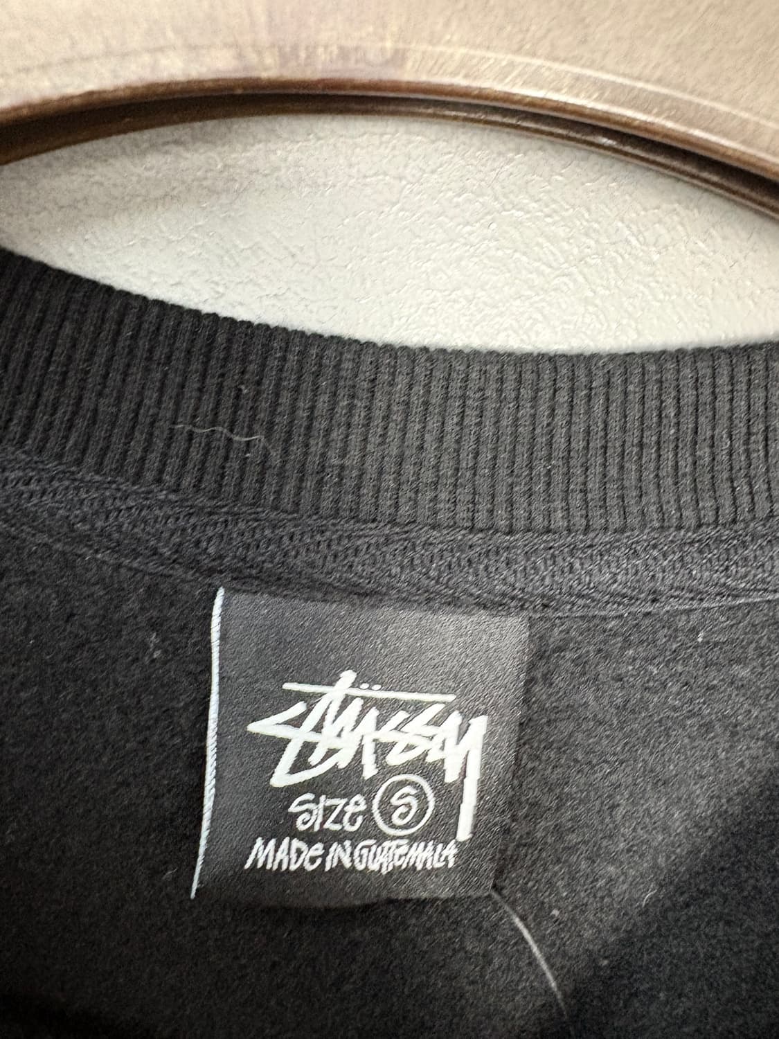 스투시 베이직로고 블랙 스웻셔츠A3576 상품이미지6