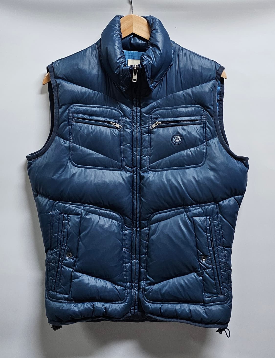 디젤 블루 패딩 조끼 M 상품이미지1