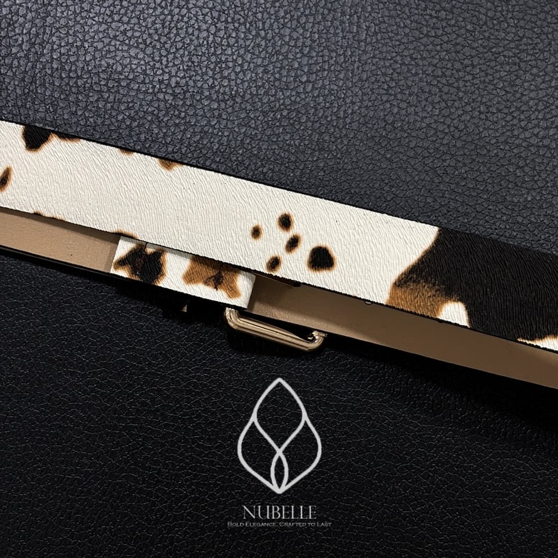 🌗 Leopard engraving belt / 호피 송치털 음각 벨트 상품이미지6