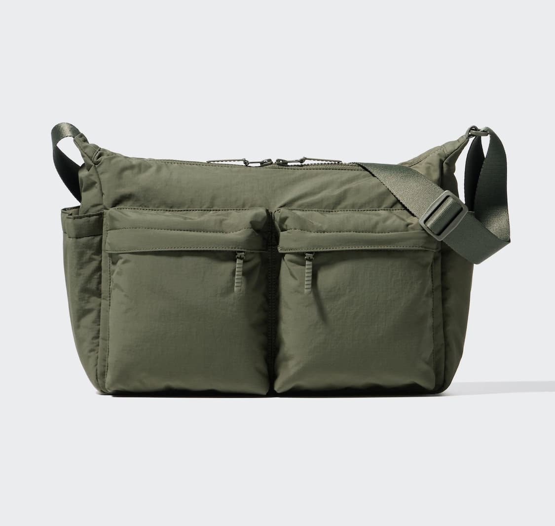 [새상품] 유니클로 멀티 포켓 숄더백 올리브 상품이미지1