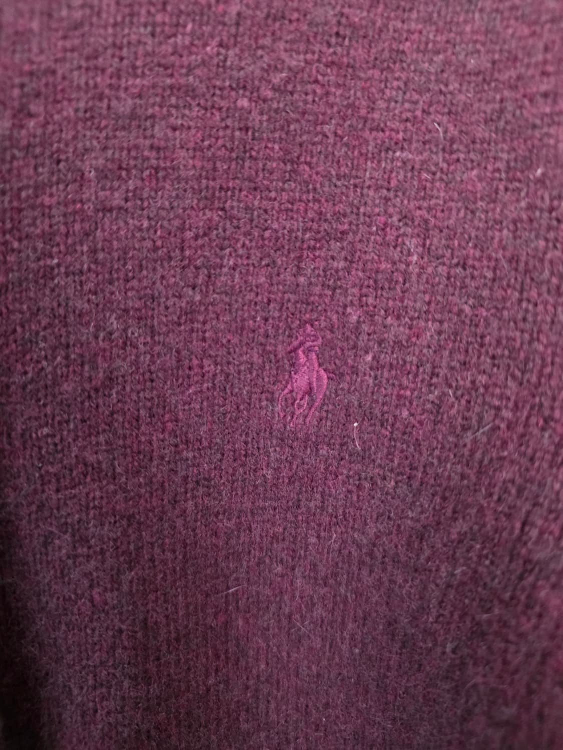 백화점 정품 폴로 랄프로렌 버건디 메리노울 가디건 S 여성 상품이미지5