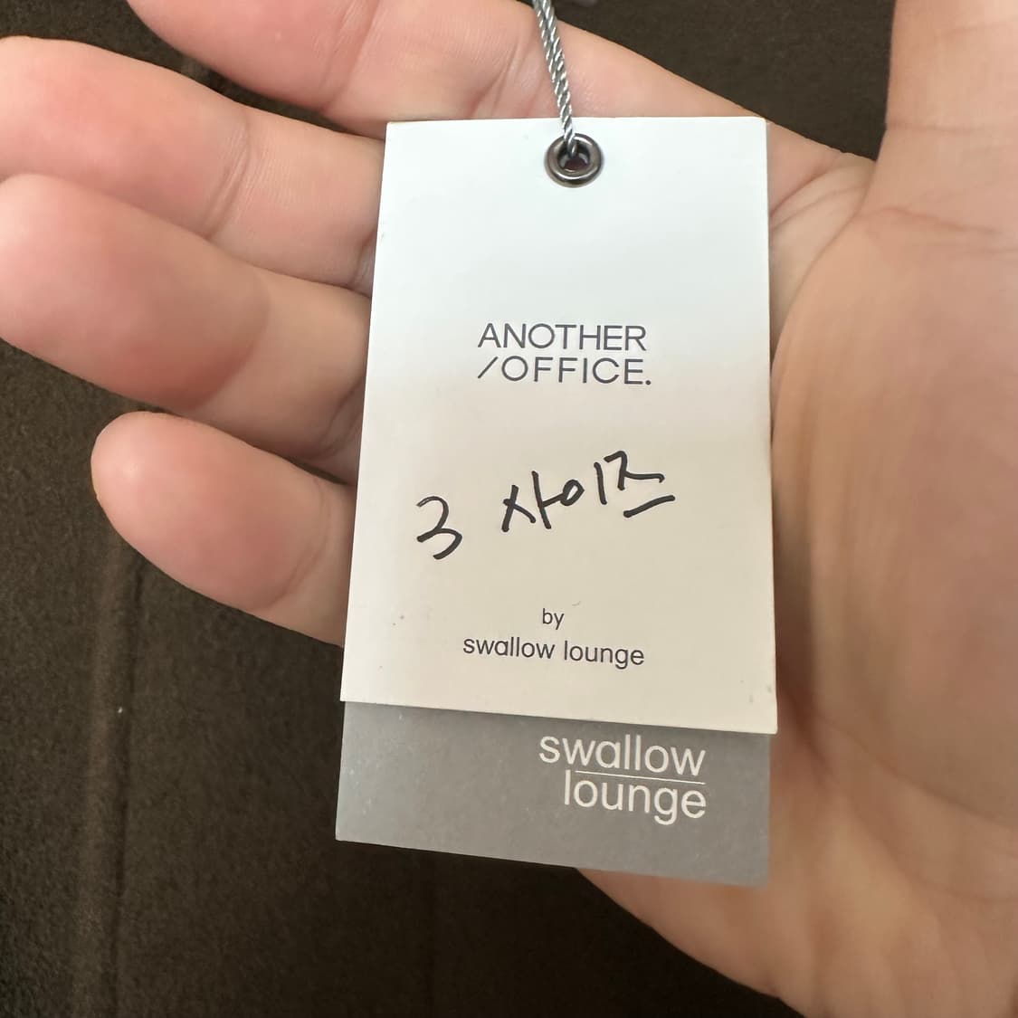 3 어나더오피스 캐시미어 혼방 롱코트 새상품 상품이미지4