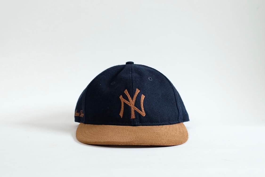 에임레온도르 x 뉴욕 양키즈 울 스웨이드 투톤 모자 상품이미지1