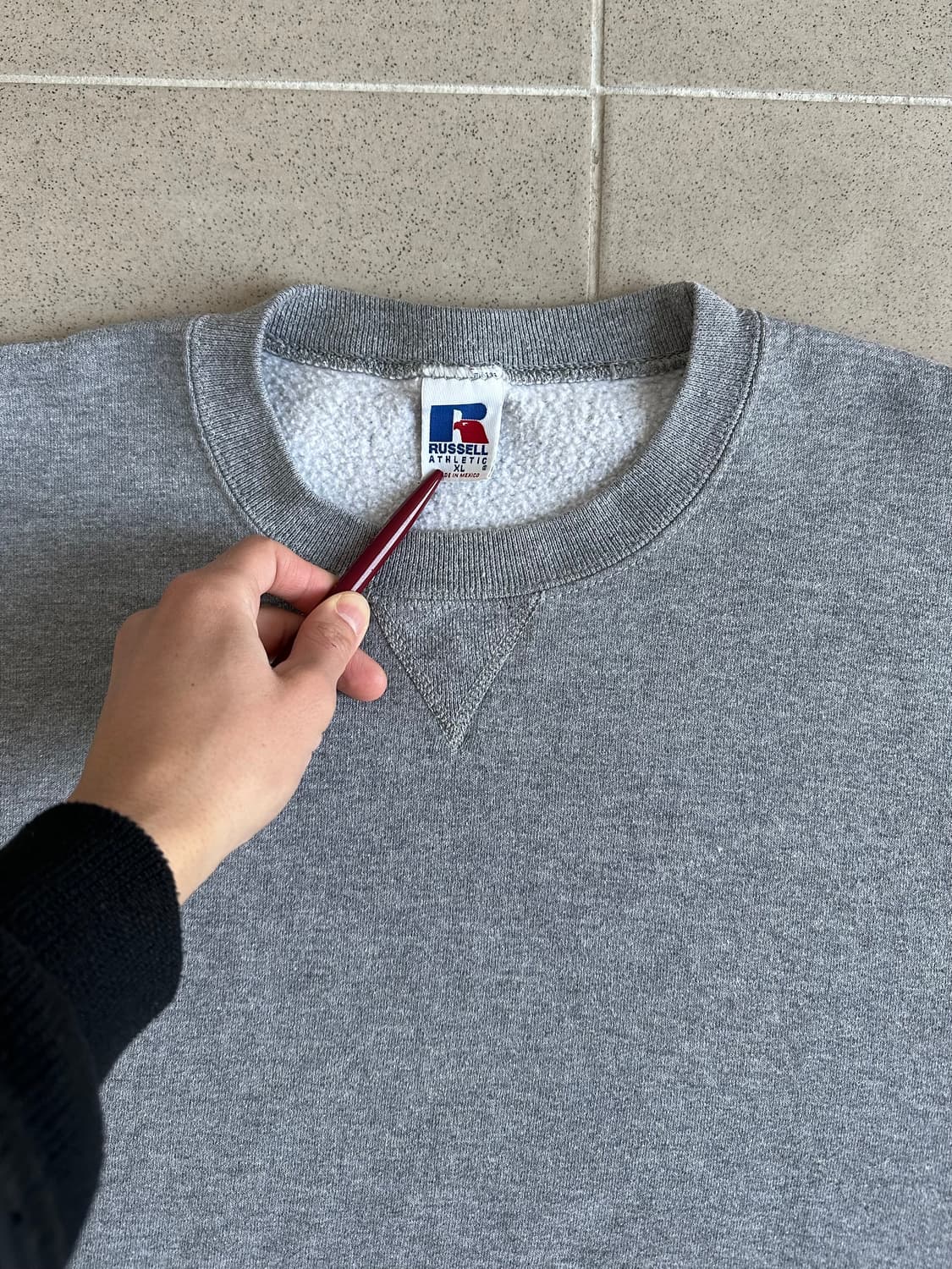 90s 빈티지 러셀 스웻셔츠 그레이 XL 상품이미지4