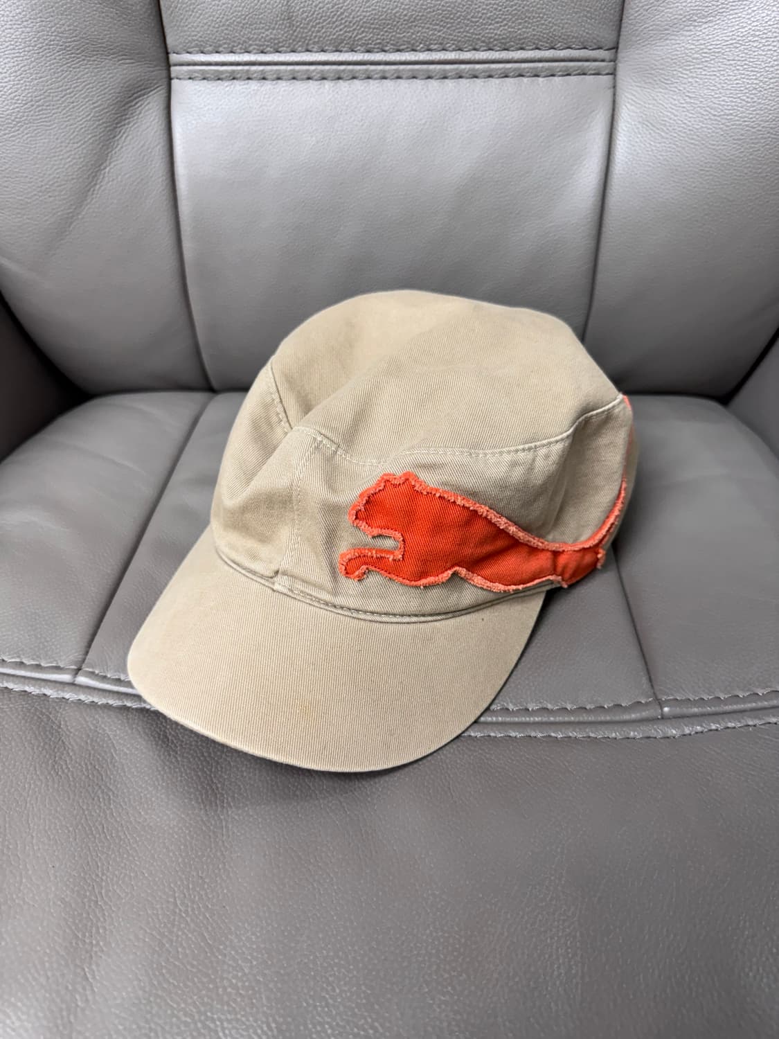 푸마 y2k 빈티지 헌팅캡 베이지 상품이미지1