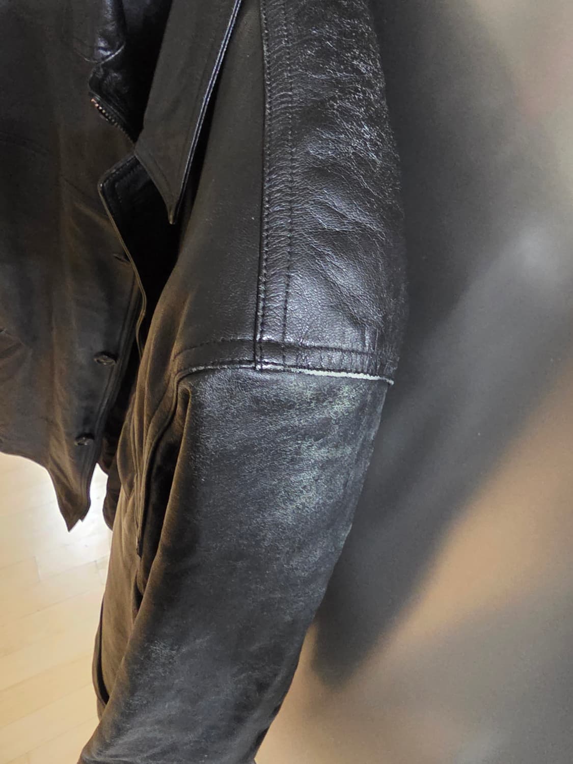 QU◇DRO Vintage Single Leather Jacket  상품이미지4