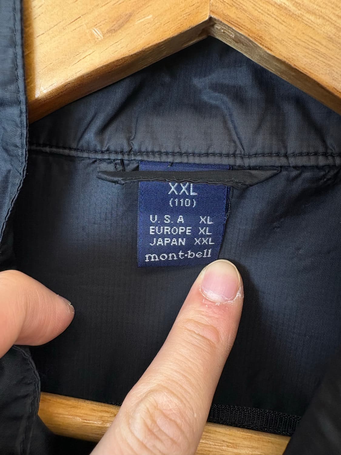 몽벨 나일론 바람막이 블랙 상품이미지7