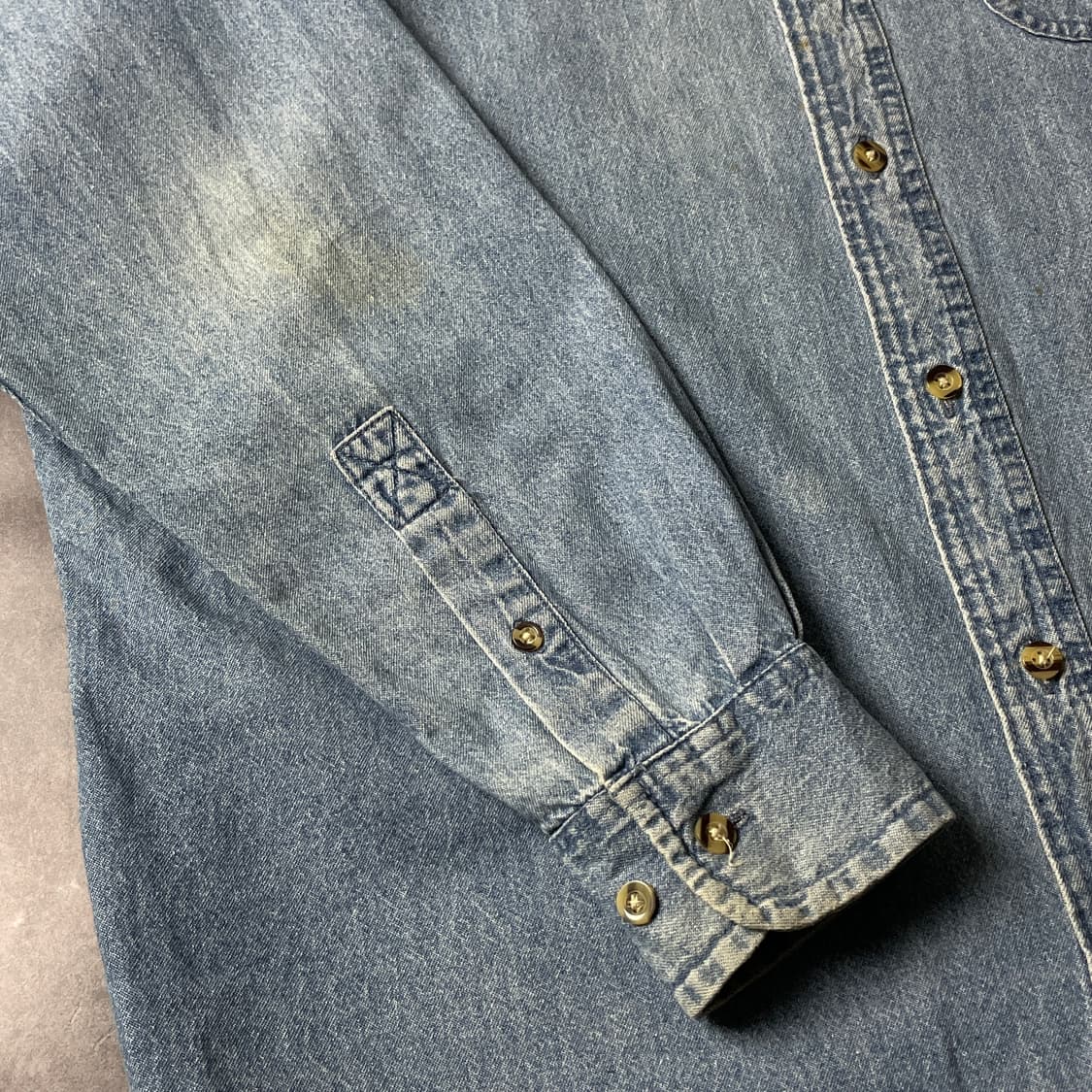 CADRE ATHLETIC 빈티지 다운버튼 코튼 데님 셔츠 A00609 상품이미지7