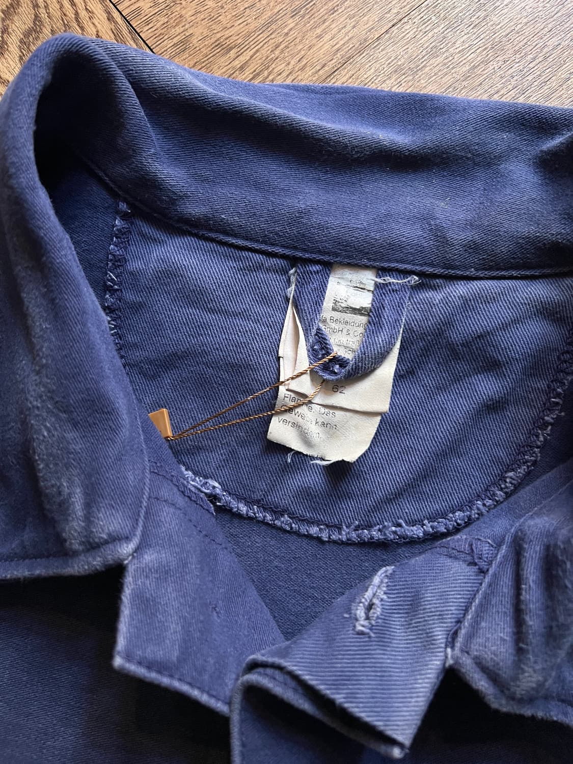 [XL]90's ROFA사 빈티지 워싱 몰스킨 프렌치 워크 자켓 상품이미지2