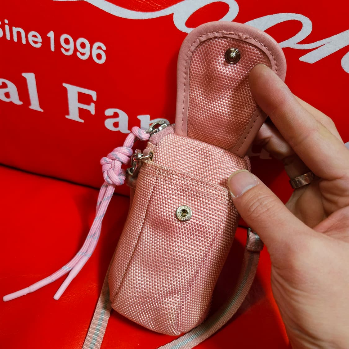 발리(BALLY) Pink mini 서브 파우치 케이스 크로스백 상품이미지4