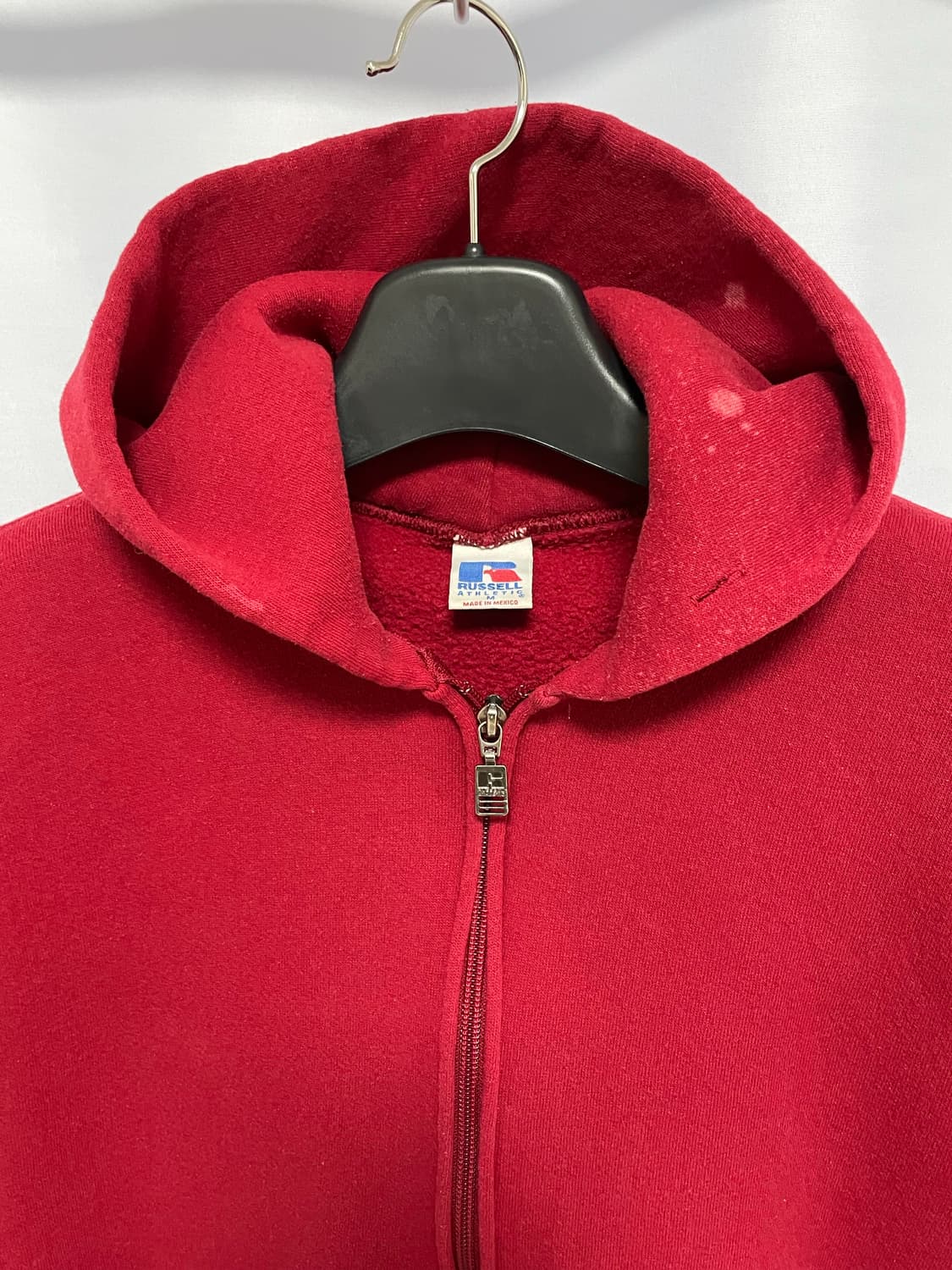 [D.O Vtg] 90s 러셀 50/50 후드 집업 레드(M) 상품이미지4