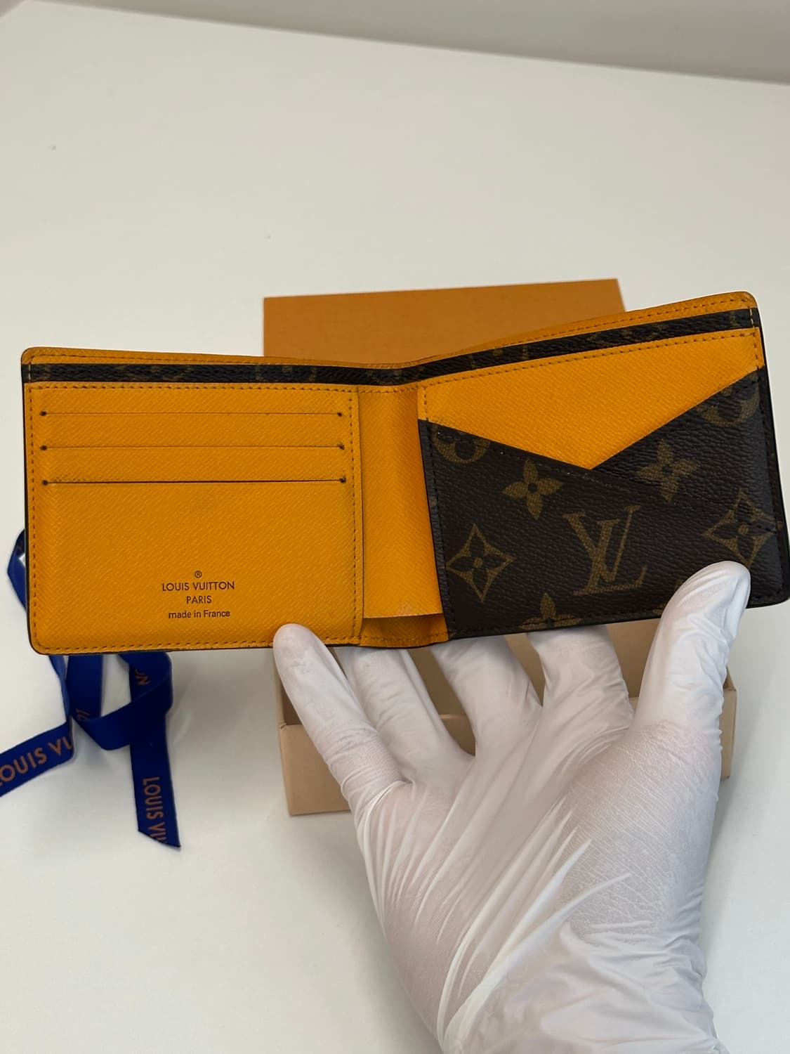 A / 루이비통 멀티플 월릿 모노그램 마카사르 사프란 옐로우 상품이미지4
