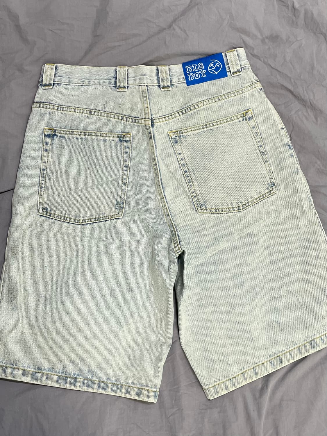 폴라스케이트 빅보이 데님 쇼츠 라이트블루 상품이미지2