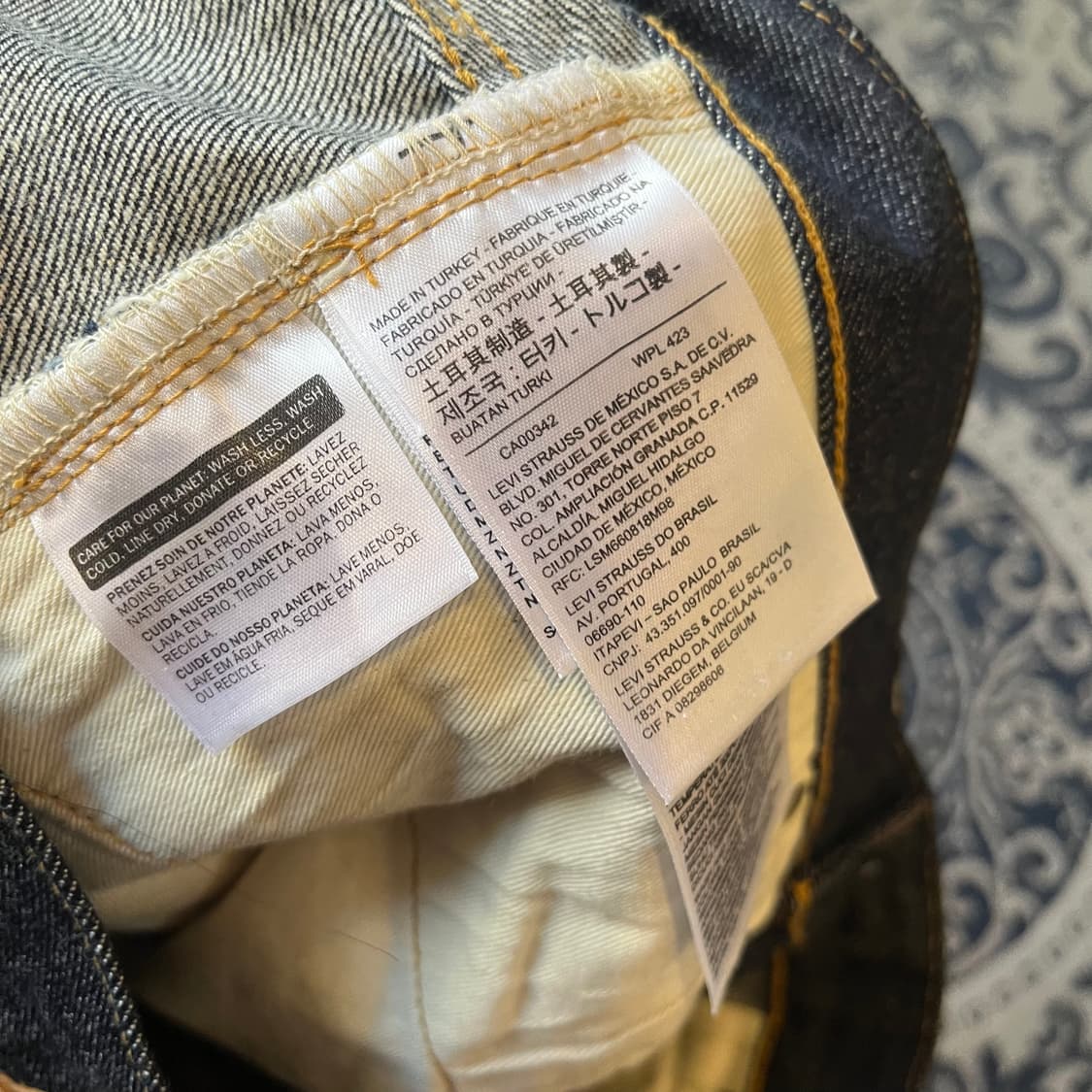 33X34 리바이스 501XX 셀비지 데님 팬츠/W2341 상품이미지5