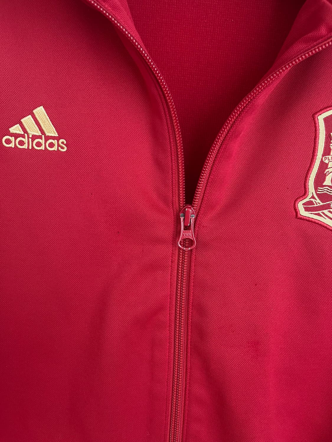 [110] 아디다스 스페인 국대 버건디,골드라인 축구 져지 상품이미지8