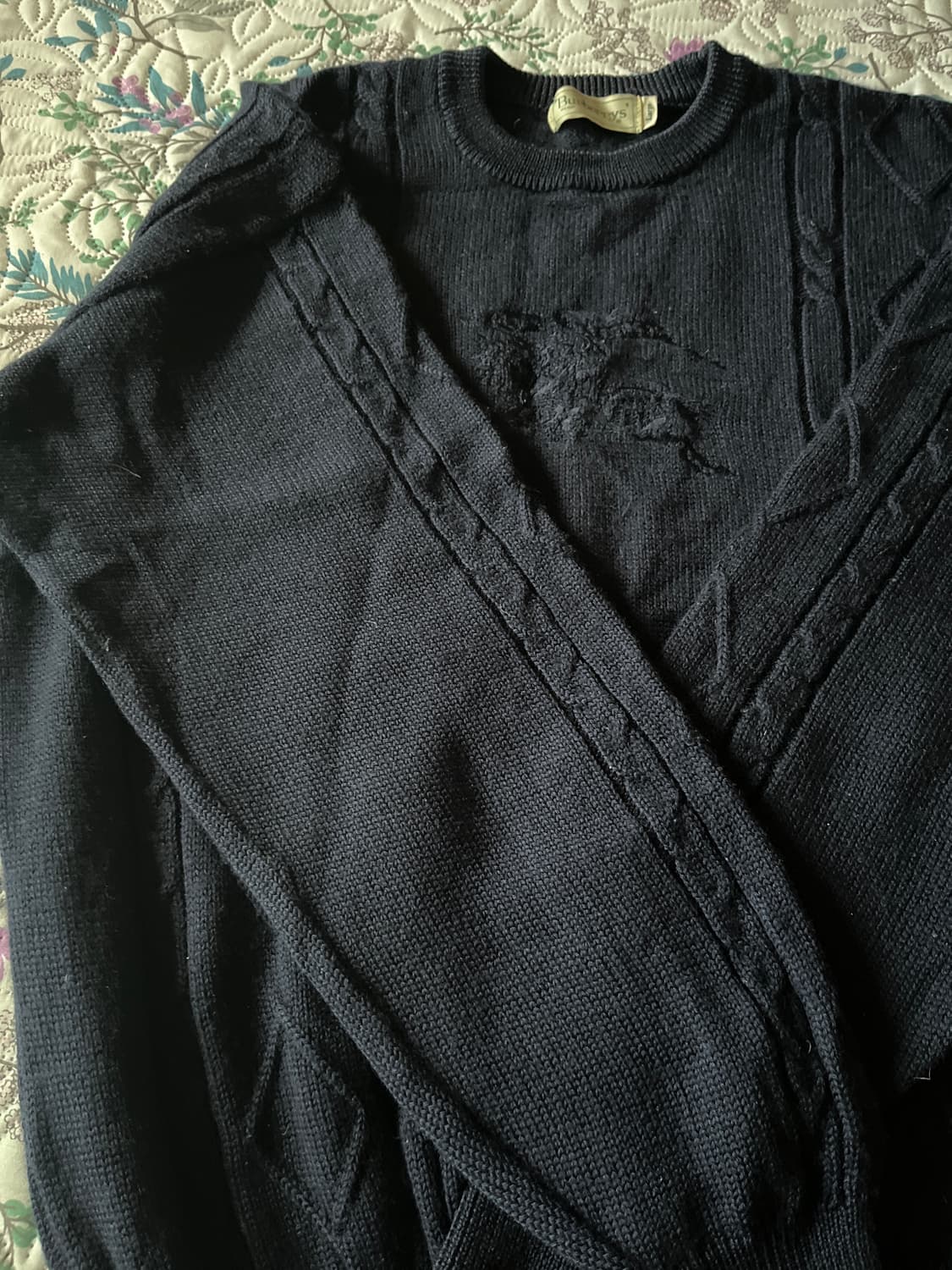 버버리 니트 네이비 상품이미지3