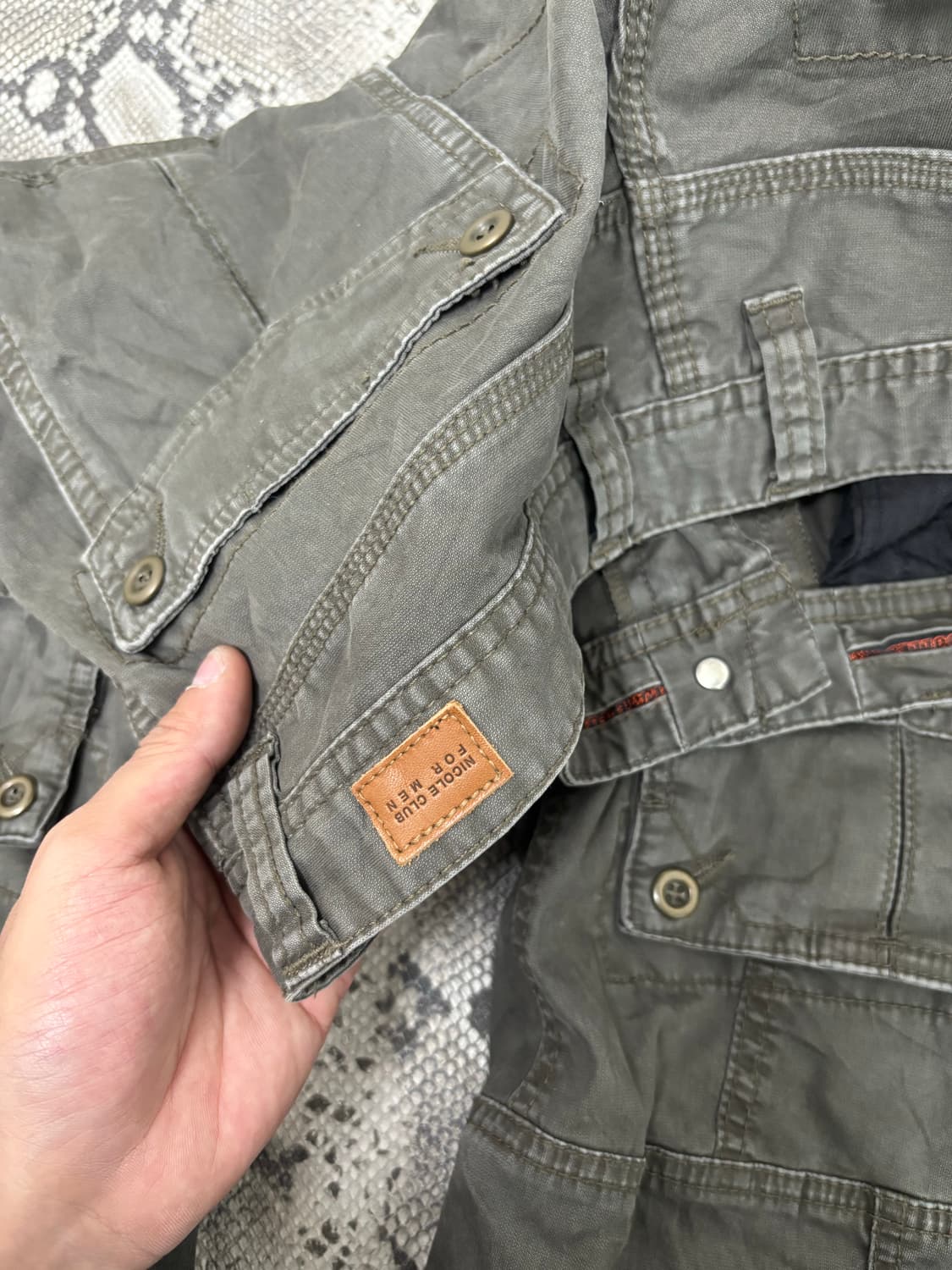 [Nicole Club For Men] Grunge Cargo Khaki 상품이미지8